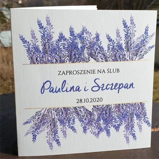 Zaproszenia ślubne na ślub zawiadomienia + koperta PR 495